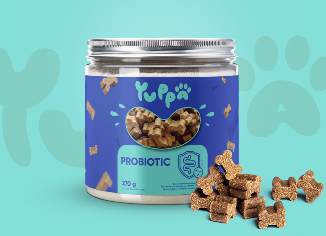 Bote de Yuppa Probiotics, complemento digestivo